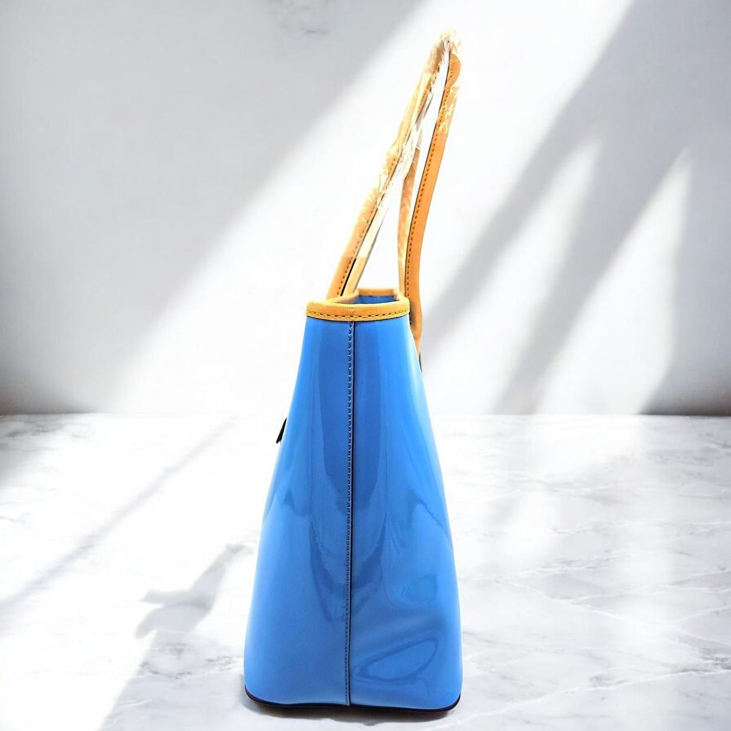 Large Patent Leather Tote-Your Essentials Deserve a Glossy Ride