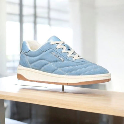 Pia Quilted Suede Trainer