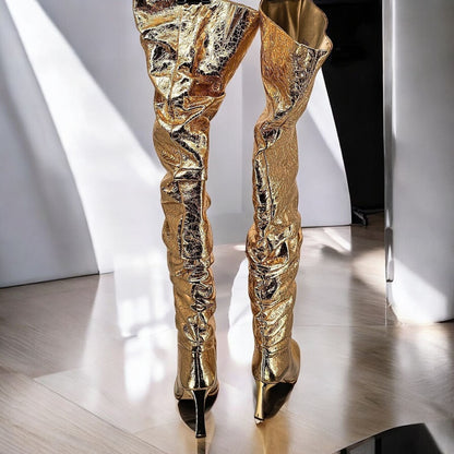 Glamour Thigh-High Boots - Shine Like You Mean It!.5