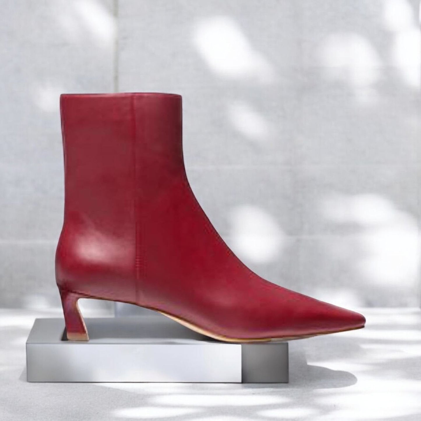 Cosmo Leather Kitten Boot
