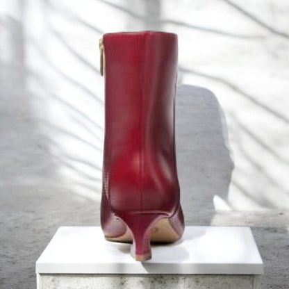 Cosmo Leather Kitten Boot