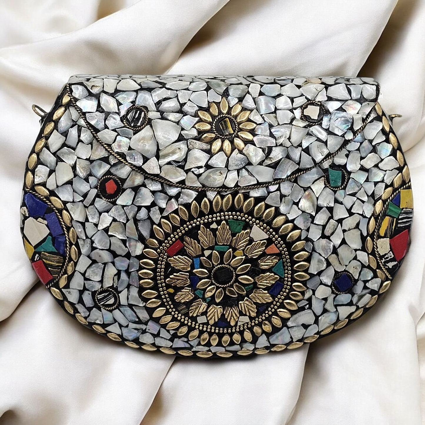 Glamorous Mosaic Handbag - Shine Like a Disco Ball!