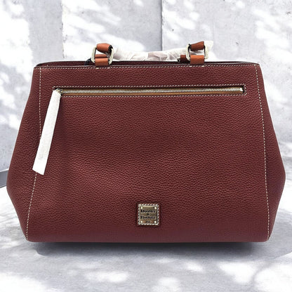 Pebble Grain Classic Leather Satchel - Beauty