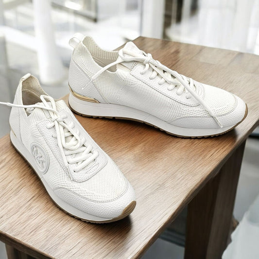 Jenkins Two-Tone Metallic Stretch Knit Trainer