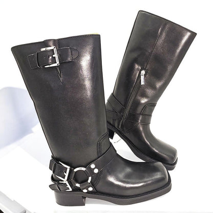 Crosby Leather Moto Boot
