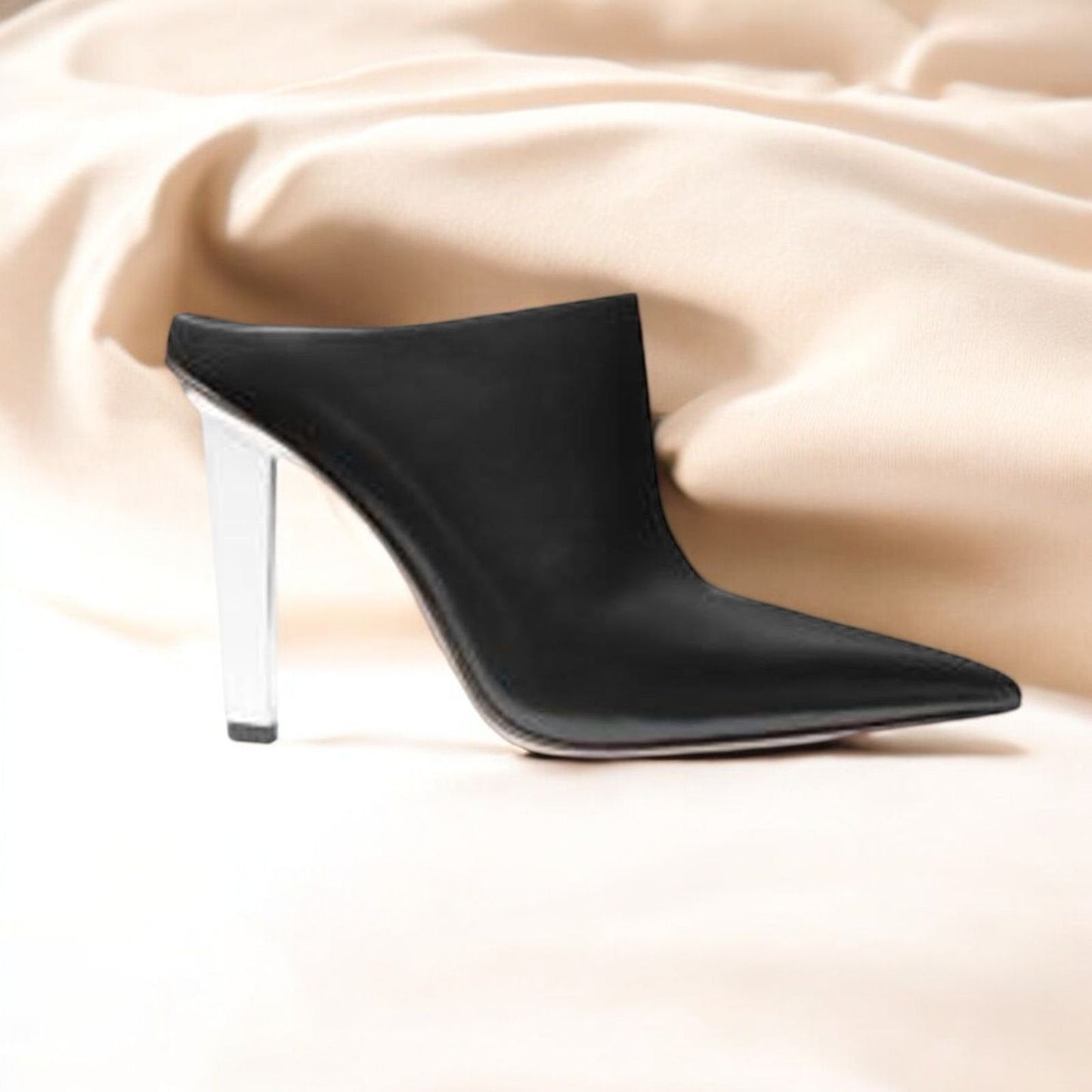 Halle Leather Mule Pump