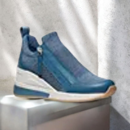 Willis Knit Trainer Wedge Sneakers