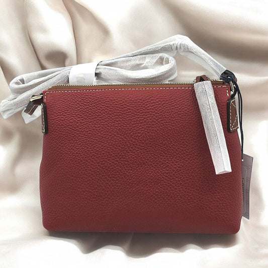 Pebbled Leather Crossbody Handbag