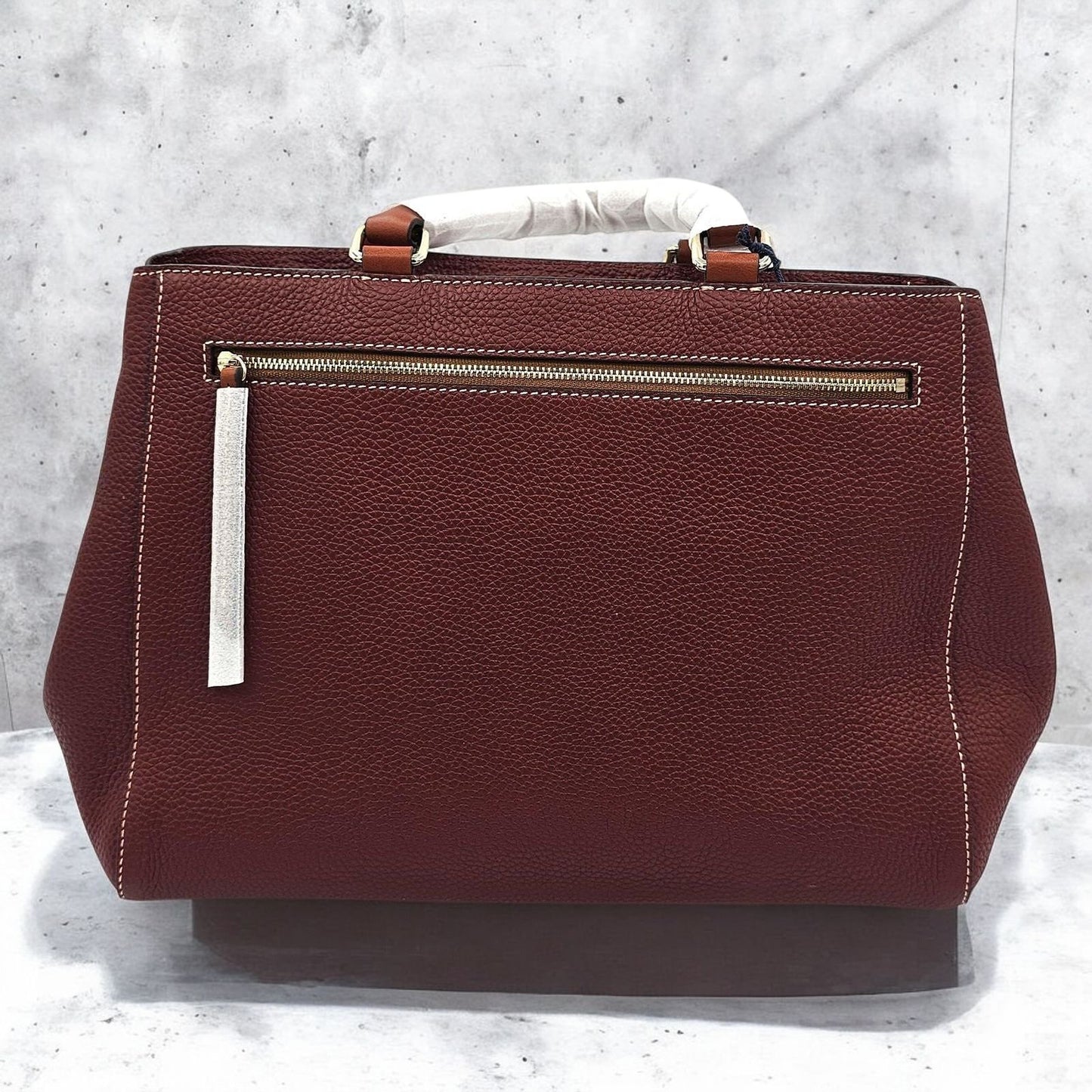 Pebble Grain Classic Leather Satchel - Beauty