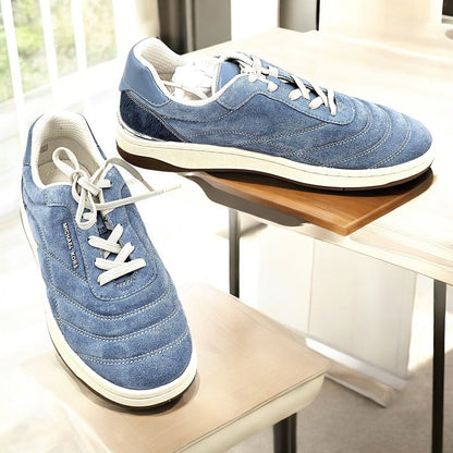 Pia Quilted Suede Trainer