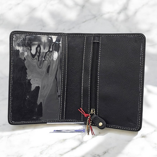 Chic Plaid Women's Wallet with Zipper and ID Window