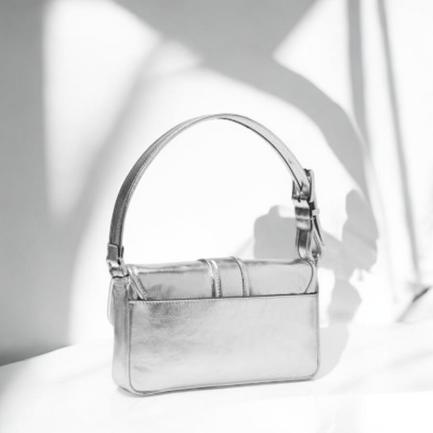 Colby Medium Metallic Leather Shoulder Bag