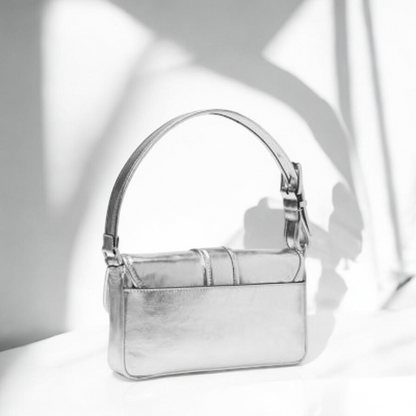 Colby Medium Metallic Leather Shoulder Bag