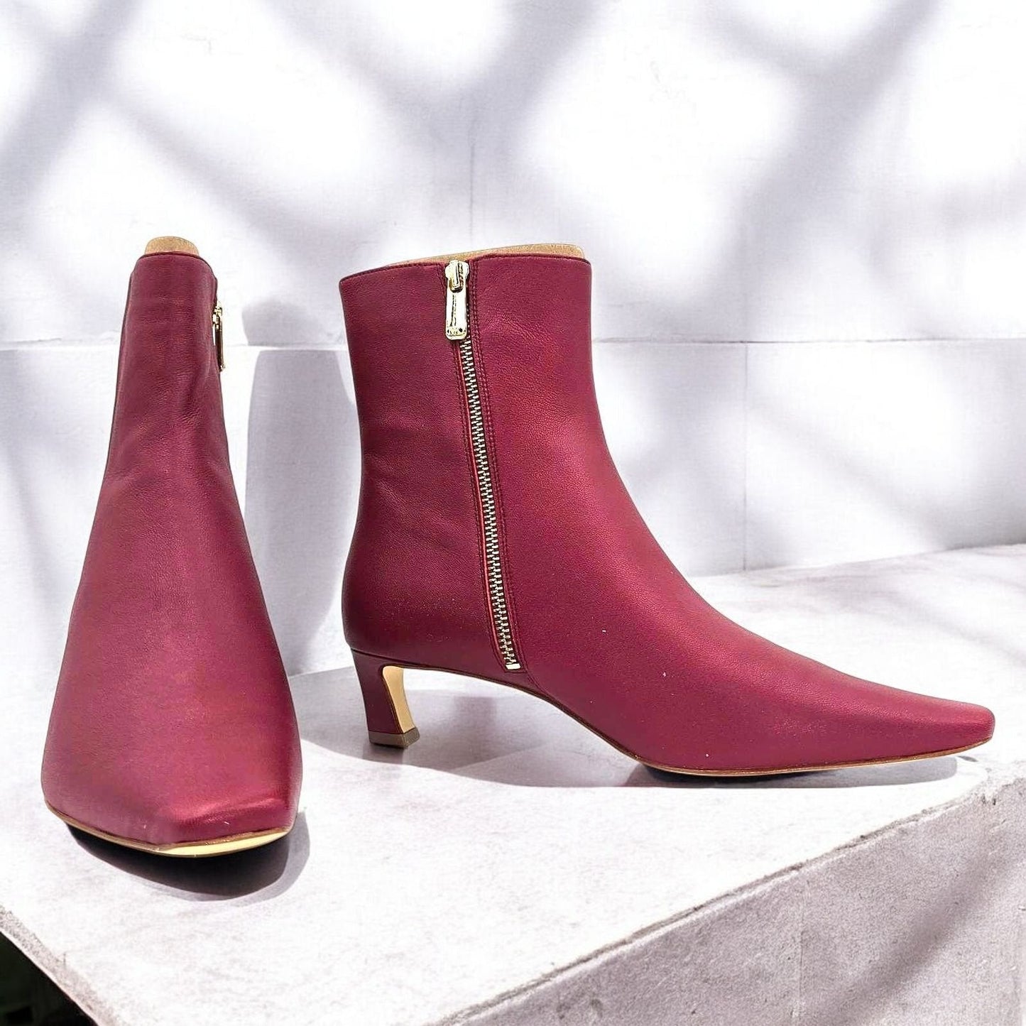 Cosmo Leather Kitten Boot
