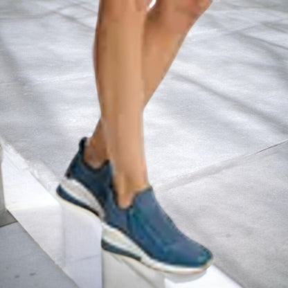 Willis Knit Trainer Wedge Sneakers