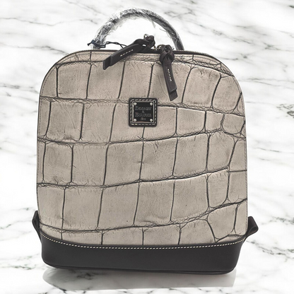 Denison Zip Pod Croc-Embossed Backpack - Chic and Practical