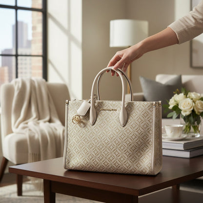 Gold Patterned Tote Bag - Carry Your Style Like a Boss