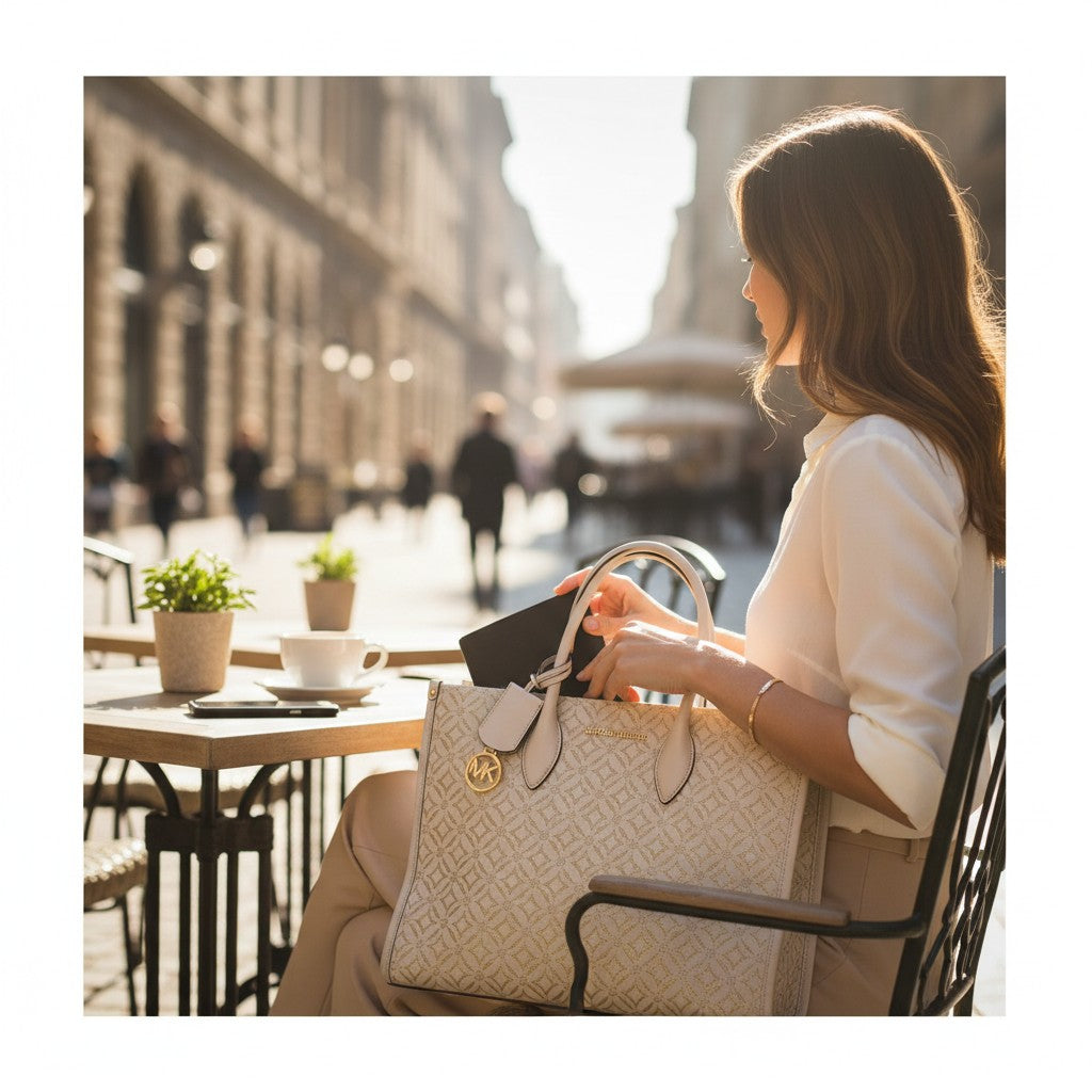 Gold Patterned Tote Bag - Carry Your Style Like a Boss