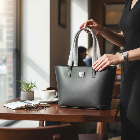 Large Saffiano Leather Tote - Your New Favorite Arm Candy