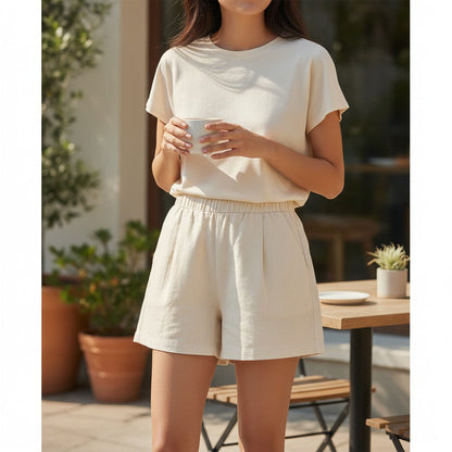 Chill Out Creamy Casual Shorts - Your New Summer BFF