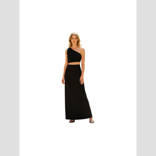 Sleek One-Shoulder Maxi Dress - Elegance with a Twist