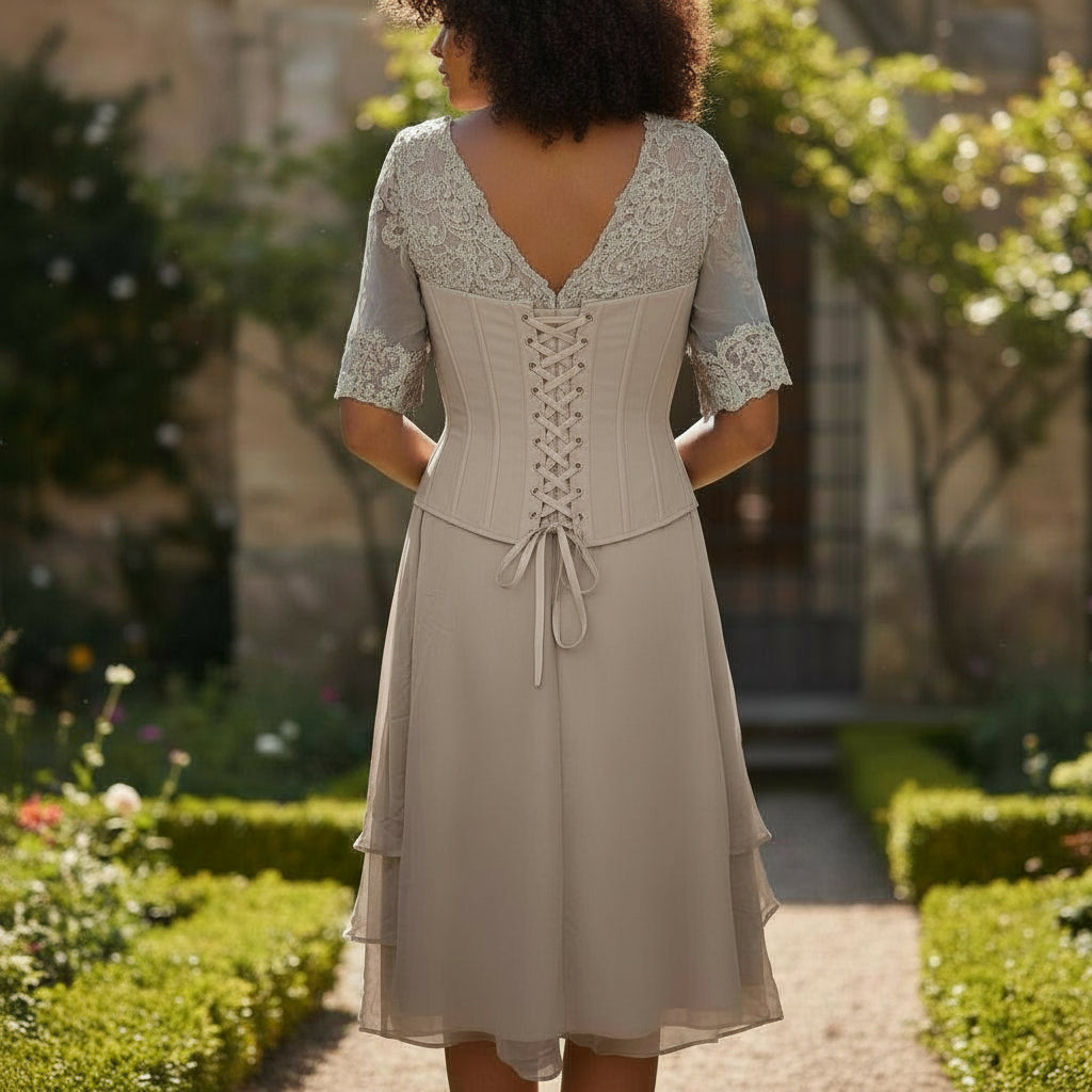 Chic Corset Charm: The Dress That Ties It All Together