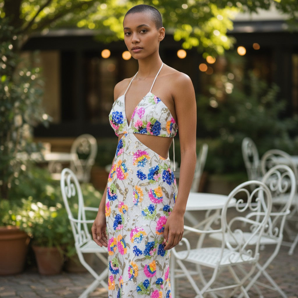 Floral Fiesta Maxi Dress: Unleash Your Inner Flower Power! Pre-Loved