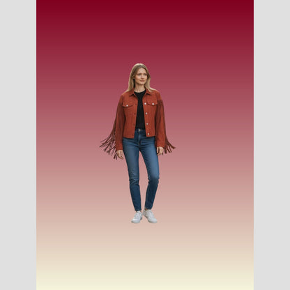 Fringe-tastic Suede Jacket - Yeehaw Your Outerwear!