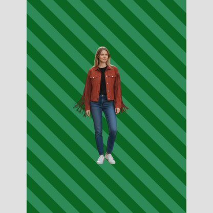 Fringe-tastic Suede Jacket - Yeehaw Your Outerwear!
