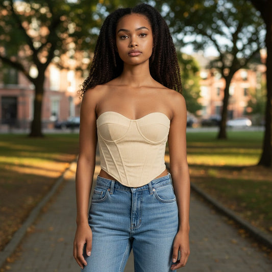 Creamy Dreamy Ribbed Strapless Bra - Barely There Comfort!