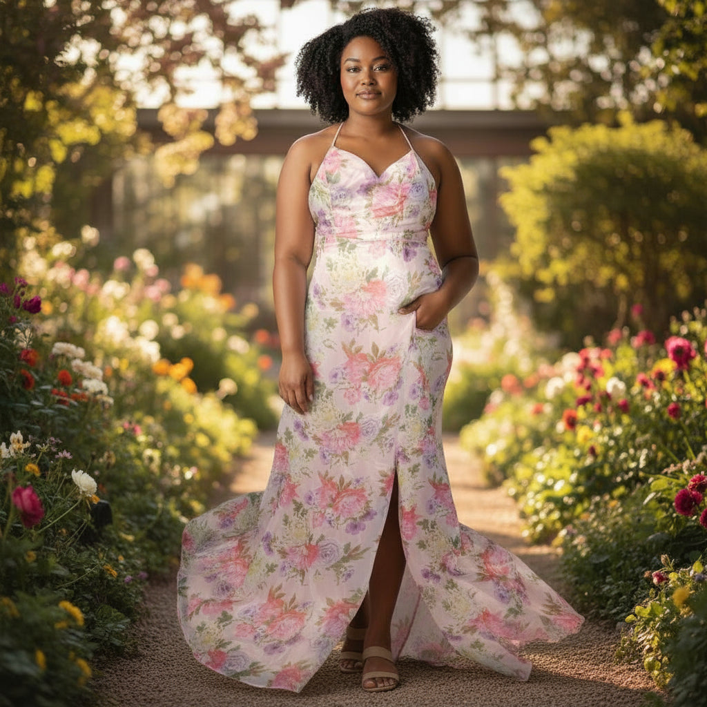 Garden Party Goddess Floral Maxi Dress