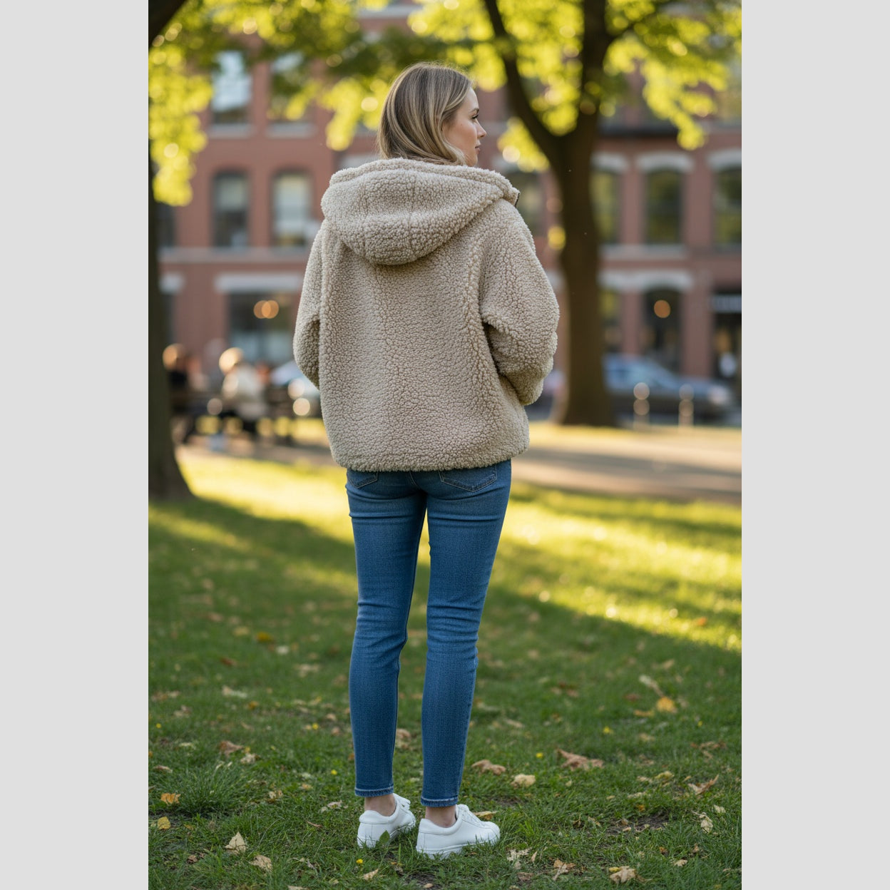 Bold Tan Reversible Shearling Jacket: Fierce Winter Warmth