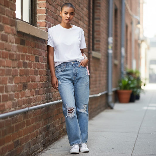 Relaxed Destroyed Jean - Because Comfort is Queen Light Wash