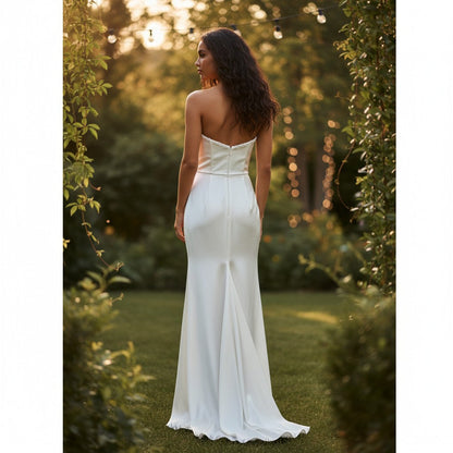 Glamorous Strapless Evening Dress or Bridal Gown