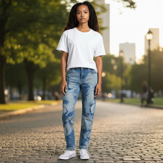Groovy Tie-Dye Straight Leg Jeans - Dreams Come True