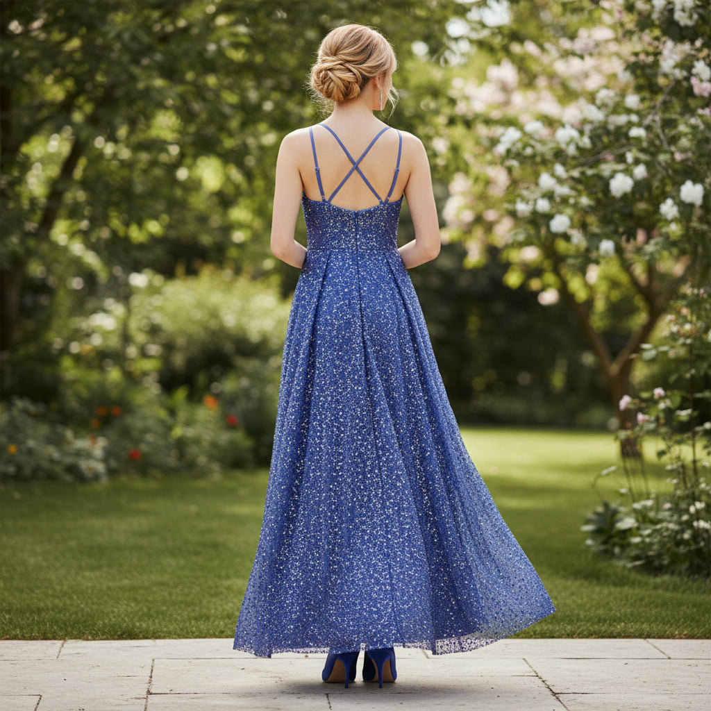 Dazzling Midnight Sequin Gown: Show-Stopping Glam
