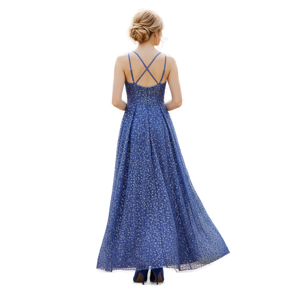 Dazzling Midnight Sequin Gown: Show-Stopping Glam