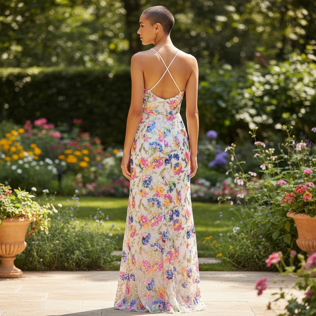 Floral Fiesta Maxi Dress: Unleash Your Inner Flower Power! Pre-Loved