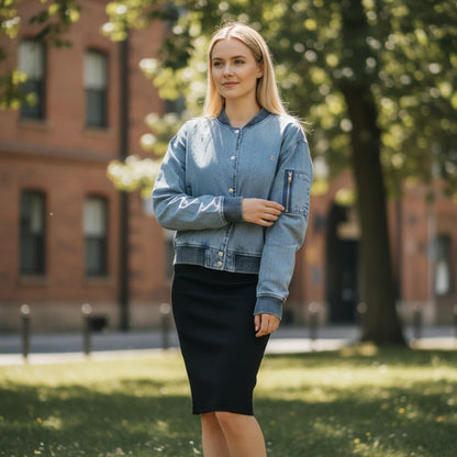 Vintage-Inspired Bomber Jacket - Cool & Casual