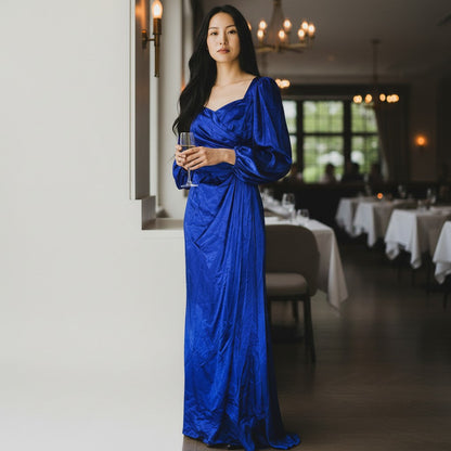 Enchanting Satin Evening Dress - Magical Celebration