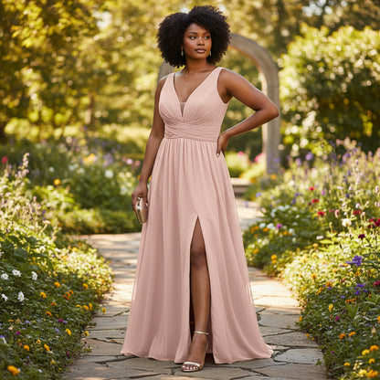 Blushing Belle Maxi Dress: Elegance with a Twist