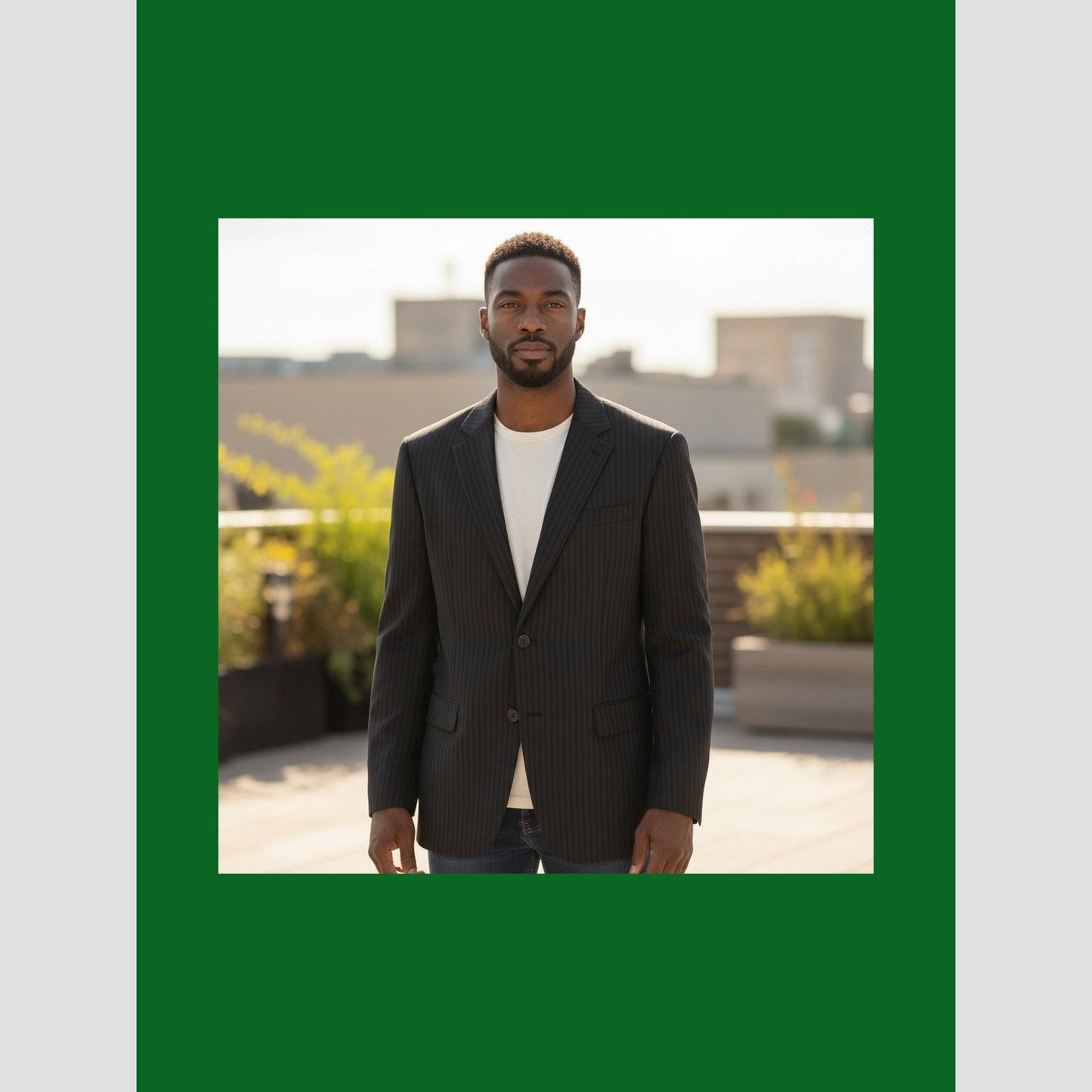Pinstripe Power Play Blazer: Elevate Your Authority Game