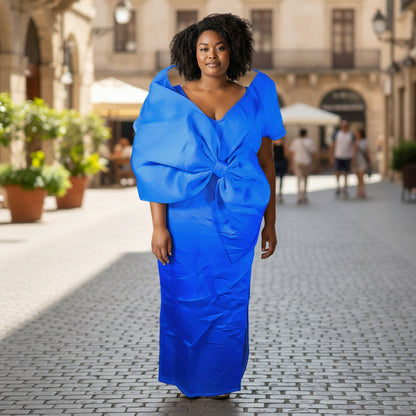 Royal Blue Majesty: The Dress That Commands Attention