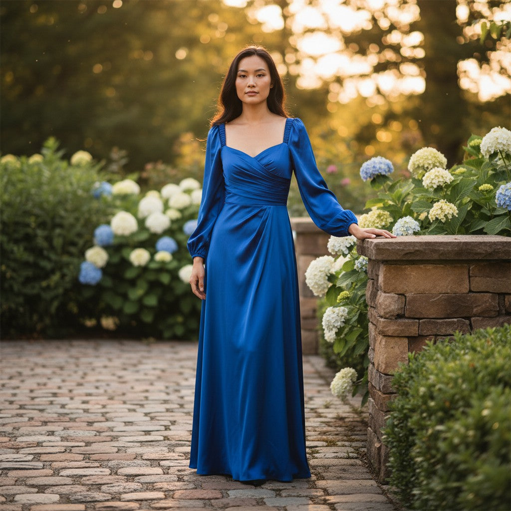 Enchanting Satin Evening Dress - Magical Celebration