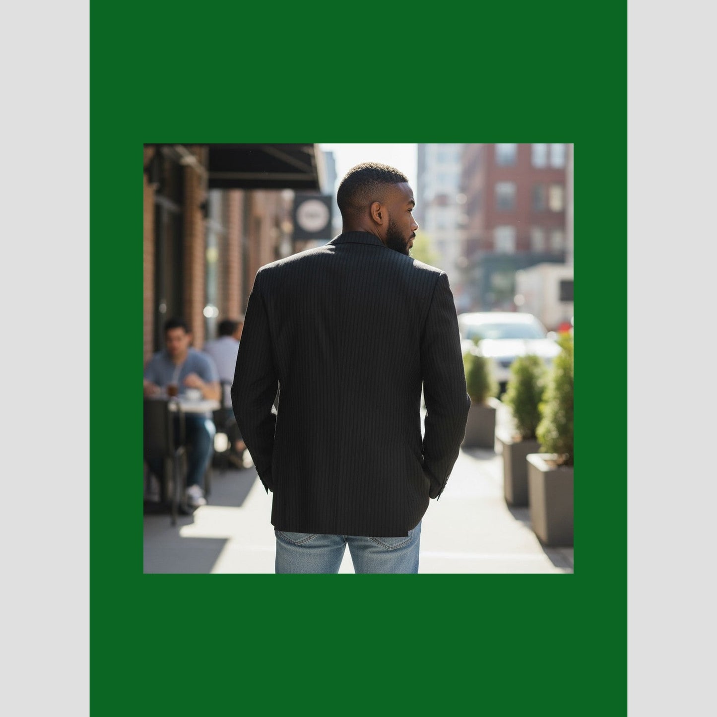 Pinstripe Power Play Blazer: Elevate Your Authority Game