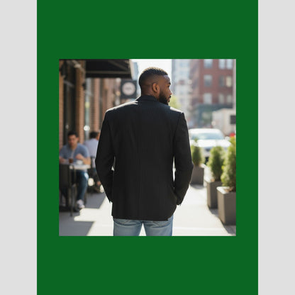 Pinstripe Power Play Blazer: Elevate Your Authority Game