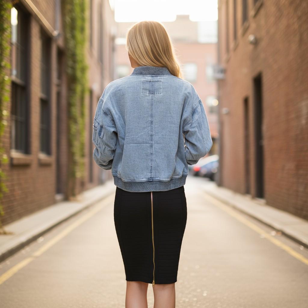 Vintage-Inspired Bomber Jacket - Cool & Casual