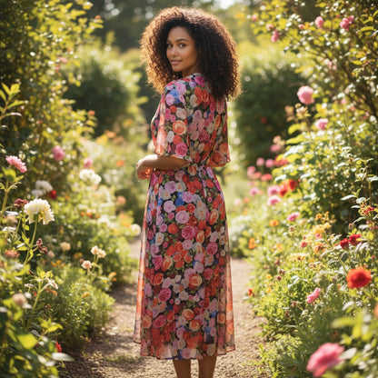 Garden Party Chic: Floral Delight Maxi Dress