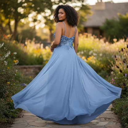 Whirlwind Charm A-Line Evening Gown