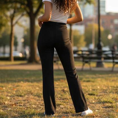 Sleek High-Waisted Casual Pants - Your New Leg Day MVP